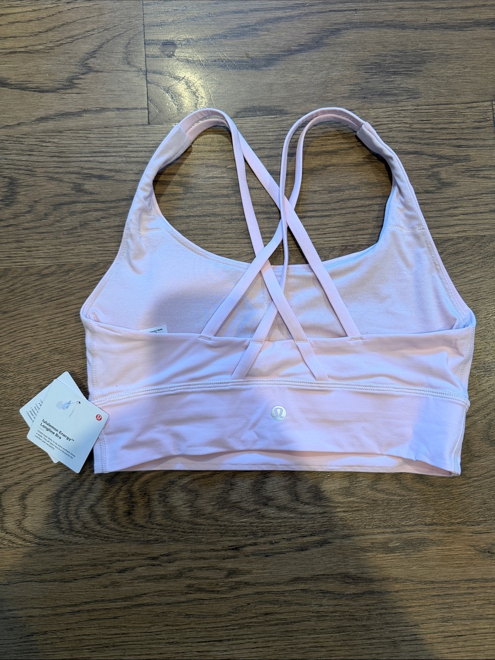 NWT lululemon athletica Pale Pink Crisscross Strappy Sports Bra!